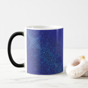 Acceptance   Blue Indigo Violet Boho Medallions Magic Mug