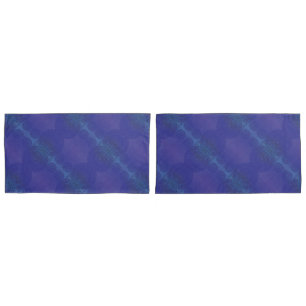 Acceptance   Blue Indigo Violet Boho Medallions Pillowcase