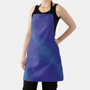 Acceptance   Blue Indigo Violet Shibori Pattern Apron