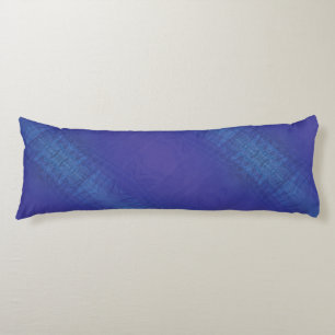 Acceptance   Blue Indigo Violet Shibori Pattern Body Cushion