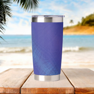 Acceptance   Blue Indigo Violet Shibori Pattern Insulated Tumbler