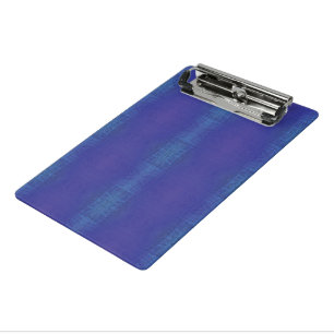 Acceptance Blue Indigo Violet Shibori Pattern Mini Clipboard