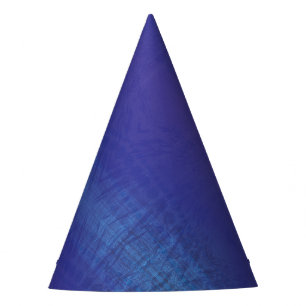 Acceptance   Blue Indigo Violet Shibori Pattern Party Hat