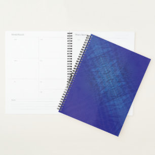 Acceptance   Blue Indigo Violet Shibori Pattern Planner