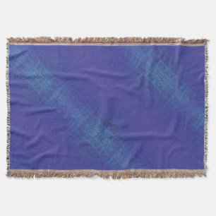 Acceptance   Blue Indigo Violet Shibori Pattern Throw Blanket