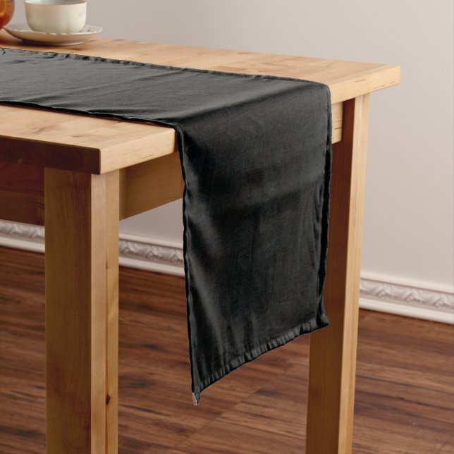 Acceptance | Dark Abstract Texture Medium Table Runner (In Situ)