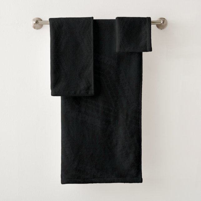 Acceptance | Dark Boho Texture Bath Towel Set (Insitu)