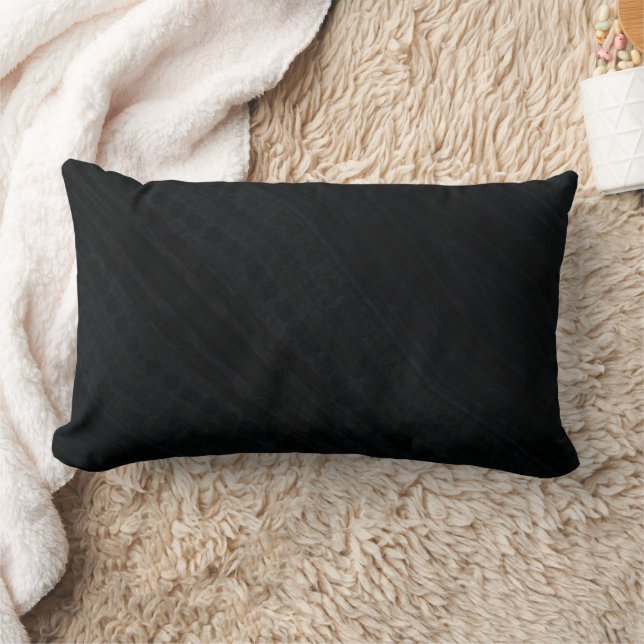 Acceptance | Dark Eclectic Texture Lumbar Cushion (Blanket)