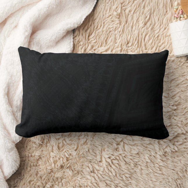 Acceptance | Dark Geometric Texture Lumbar Cushion (Blanket)