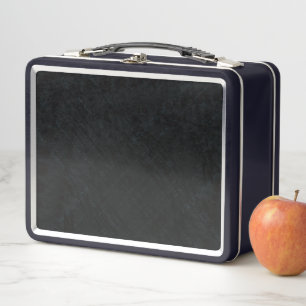 Acceptance Dark Geometric Texture Metal Lunch Box
