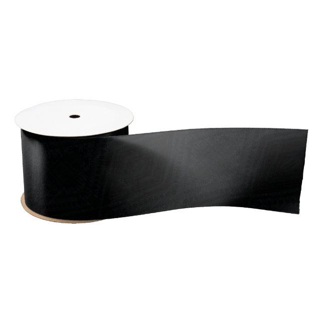Acceptance | Dark Geometric Texture Satin Ribbon (Spool)