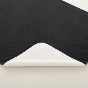 Acceptance   Dark Geometric Texture Sherpa Blanket