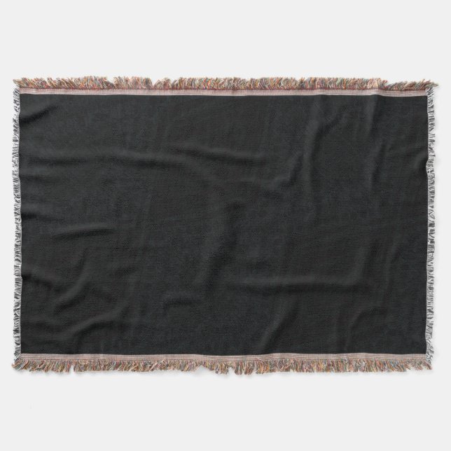 Acceptance | Dark Geometric Texture Throw Blanket (Front)