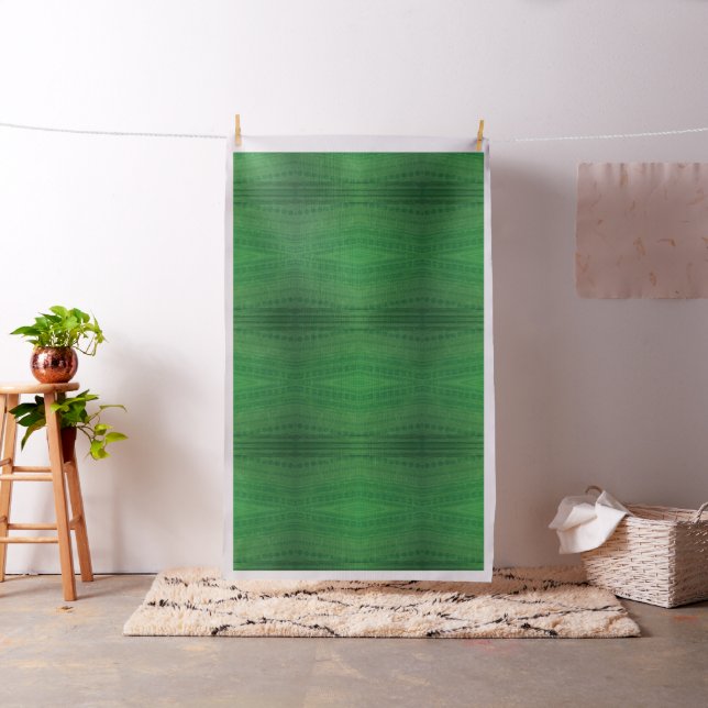 Acceptance | Green Eclectic Boho Pattern Fabric (In Situ)