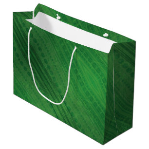 Acceptance   Green Eclectic Boho Pattern Large Gift Bag