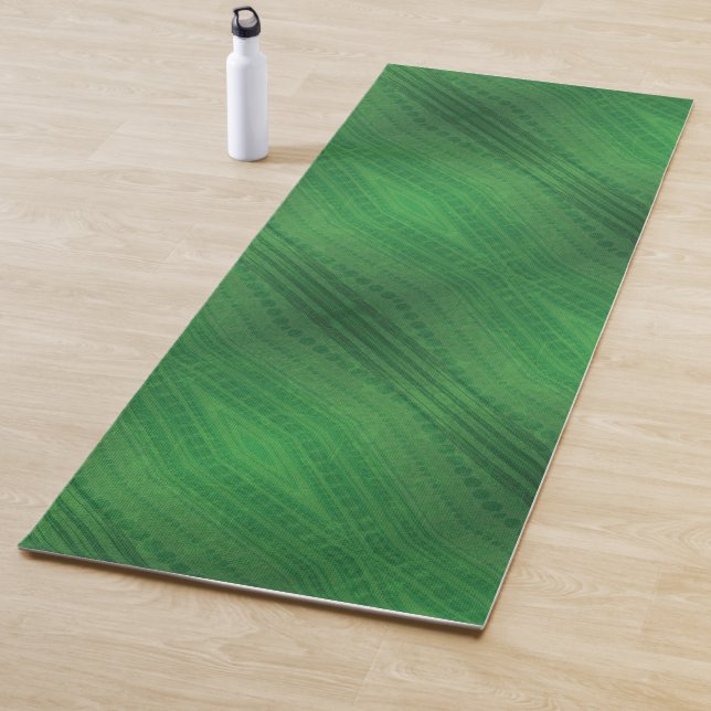 Acceptance | Green Eclectic Boho Pattern Yoga Mat (In Situ)