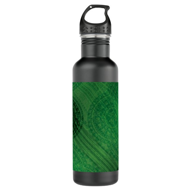 Acceptance | Green Meditation Medallions 710 Ml Water Bottle (Front)