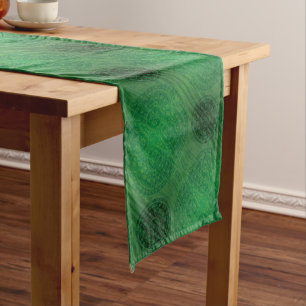 Acceptance   Green Meditation Medallions Long Table Runner