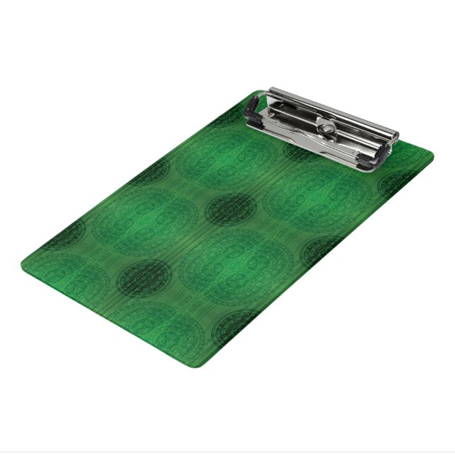 Acceptance | Green Meditation Medallions Mini Clipboard (Angled3)