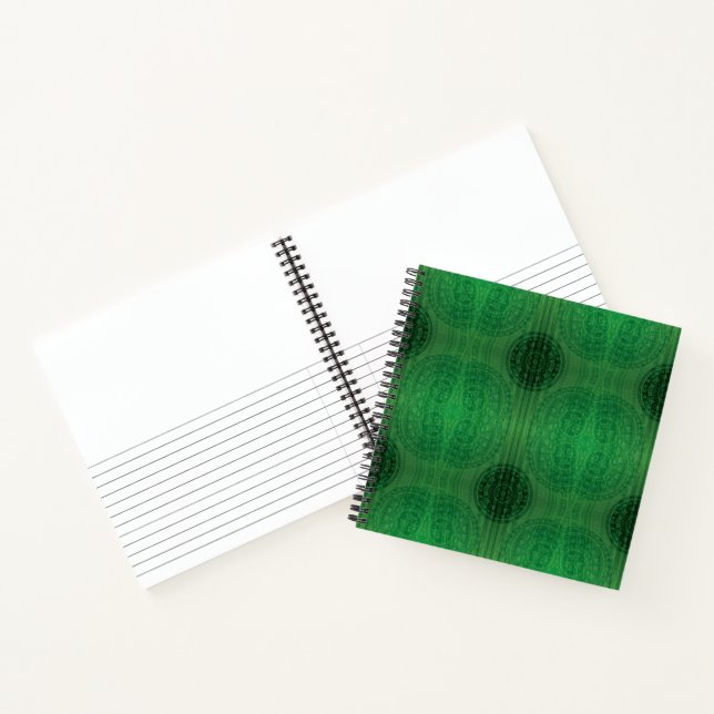 Acceptance | Green Meditation Medallions Notebook (Inside)
