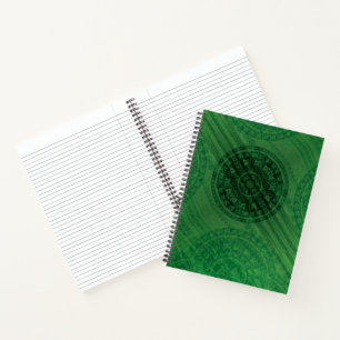 Acceptance   Green Meditation Medallions Notebook
