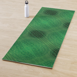 Acceptance Green Meditation Medallions Yoga Mat