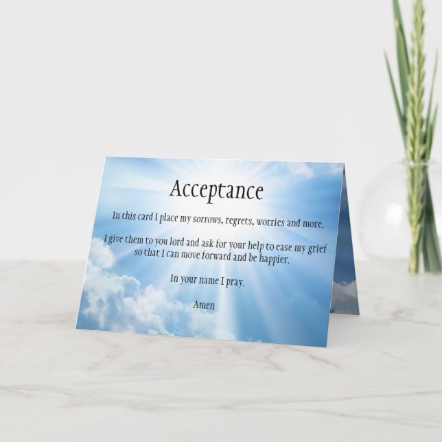Acceptance Grief Sympathy Card (Front)