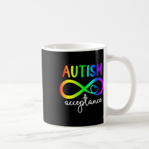 Acceptance Infinity Heart Autism Awareness Month R Coffee Mug