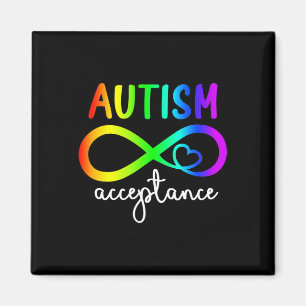 Acceptance Infinity Heart Autism Awareness Month R Magnet