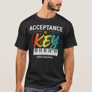 Acceptance Is Key Autism Awareness Month Teachers T-Shirt