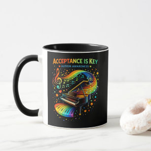 Acceptance Is Key Autism Awareness Mug
