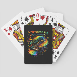 Acceptance Is Key Autism Awareness Playing Cards