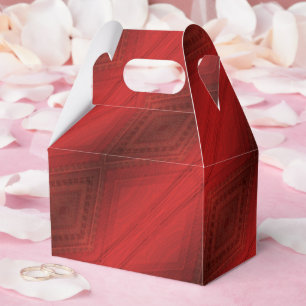 Acceptance   Red Eclectic Boho Pattern Favour Box