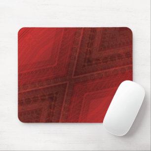 Acceptance Red Eclectic Boho Pattern Mouse Pad