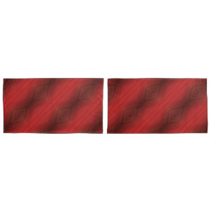 Acceptance   Red Eclectic Boho Pattern Pillowcase