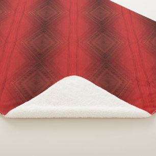 Acceptance   Red Eclectic Boho Pattern Sherpa Blanket