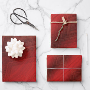 Acceptance   Red Eclectic Boho Pattern Wrapping Paper Sheet