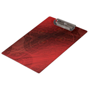 Acceptance   Red Meditation Medallions Clipboard