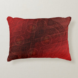 Acceptance   Red Meditation Medallions Decorative Cushion