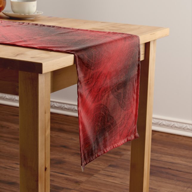 Acceptance | Red Meditation Medallions Long Table Runner (In Situ)
