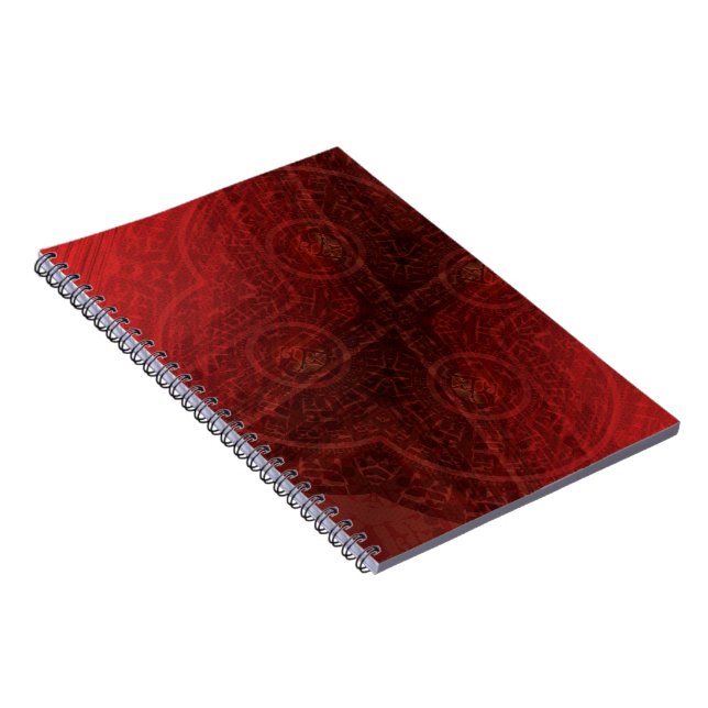 Acceptance | Red Meditation Medallions Notebook (Right Side)