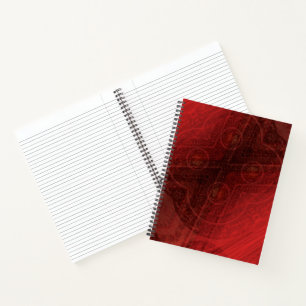 Acceptance   Red Meditation Medallions Notebook