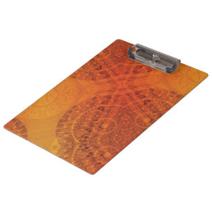Acceptance Red Orange Yellow Boho Medallions Clipboard