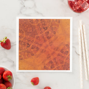 Acceptance   Red Orange Yellow Boho Medallions Napkin