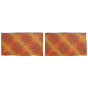 Acceptance   Red Orange Yellow Boho Medallions Pillowcase
