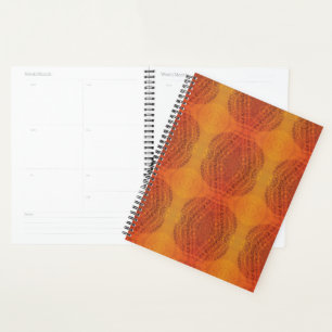 Acceptance   Red Orange Yellow Boho Medallions Planner