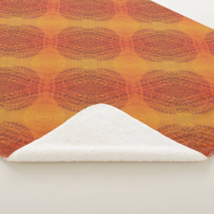 Acceptance   Red Orange Yellow Boho Medallions Sherpa Blanket