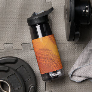 Acceptance   Red Orange Yellow Boho Medallions Water Bottle
