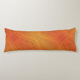 Acceptance   Red Orange Yellow Shibori Pattern Body Cushion