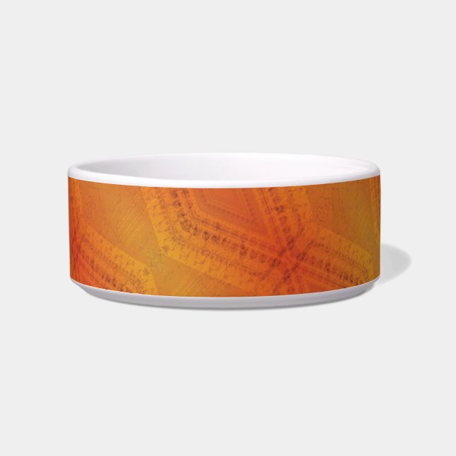 Acceptance | Red Orange Yellow Shibori Pattern Bowl (Front)
